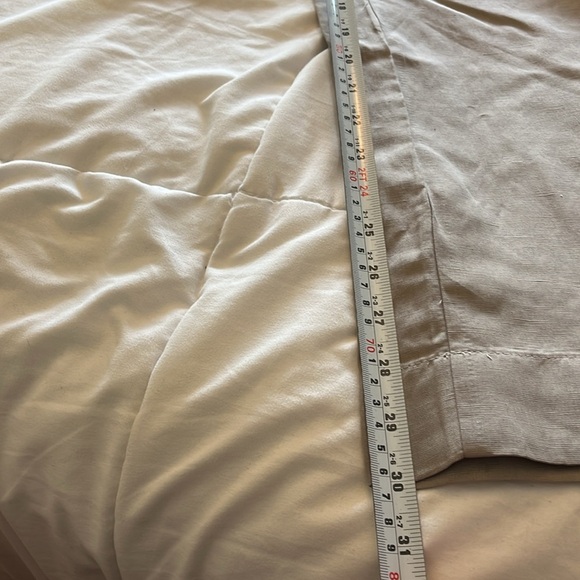 Cos Wide Leg Linen Blend Cargo Pants Tan Color Size 4 Effortless Casual Summer - Picture 11 of 11